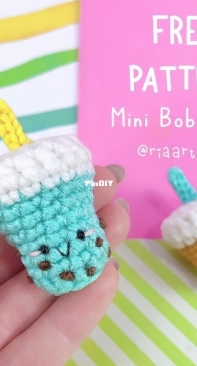 Riaartworld - Alexandria Gold - Mini Boba Tea - Free