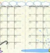 RMD April Showers Planner Pages Filofax A5 - Printable