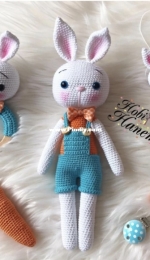 Hobi Hanem - Özge Nalbantoglu -  Carrot Bunny Newborn Set -  Havuçlu Tavşan Yeni Doğan Seti -Turkish