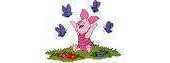 Designer Stitches B37 Piglets Butterflies