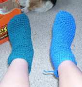 Simple Crocheted Slippers by Larissa B