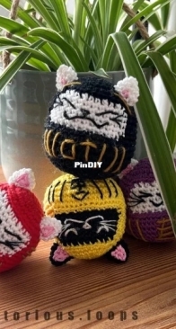 Knotorious loops - Philipp Seifert-Kehrer - Cat Daruma Amigurumi - Free