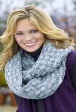Red Heart-WR2099-Infinity Scarf by Grace Alexander-Free