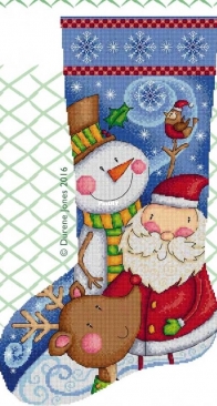Durene Jones Cross Stitch - Christmas Stocking XSD