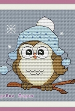 Winter Owl by Maria Brovko