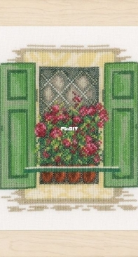 Lanarte PN-0167122 Raam Met Groene Luiken / Window with Green Shutters XSD