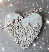 Chalk and lace heart