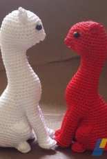 Red and white cats