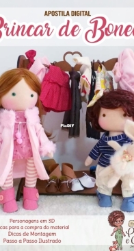 Atelie Ponto e Corte - Jeane Tavares  - Playing with Dolls - Brincar de Boneca - Portuguese