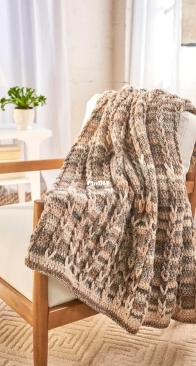 Premier Yarns - Liz Salazar - Braided Chains Throw - Free