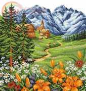 Anchor FJPM4-068 Mountainside Lilies