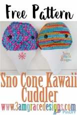 3am Grace Designs - Donna Vasquez Beavers and Michaelene Nelson -  Sno Cone Kawaii Cuddler - Free