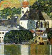 Cross Stitch Collectibles KL-32 - Kirche in Uunterach by Gustav Klimt