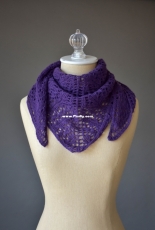 Hyacinth Shawlette by Rachel Brockman-Free