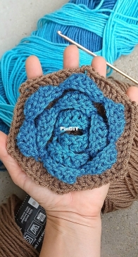 Rose Hexagon by Rebecca Lang - Torreya Treasures