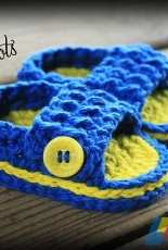 Newborn Knots - Amanda Chapman - Textured Baby Sandals