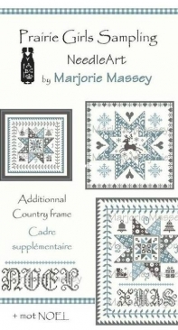 Prairie Girls Sampling Needleart by Marjorie Massey - Country Stars