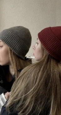 Basic 2-in-1 hat with two types of crown by Maleeva Knits - Russian
