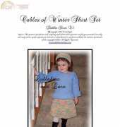 crochet garden cables of winter  skirt ensemble