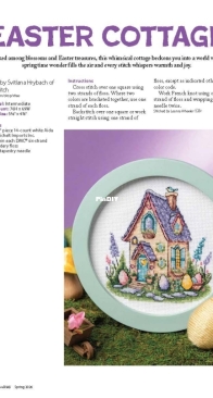 Easter Cottage by Svitlana Hrybach of Just Cross Stitch 2026 Spring XSD