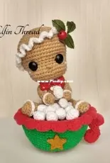 ElfinThread - Lorena da Silva - Chibi Gingerbread cookie in a cup