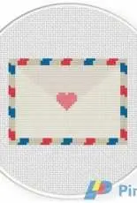 Daily Cross Stitch - Love Letter Mail