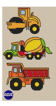 Xstitch Tower - Denver - CO Rainbow - A Construction Equipment by Eva Lermontov