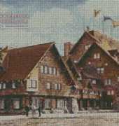 Artecy Cross Stitch Old Faithful Inn - Yellowstone