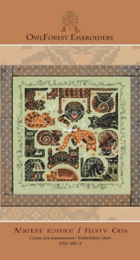 OwlForest Embroidery 0302-MK-E Fluffy Cats PCS + XSD