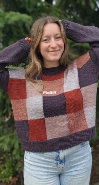 The Patchwork Pullover by Claire Jackson - Perfectly Knotted