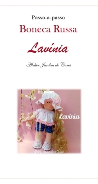 Atelier Jardim de Cores - Roberta Marques Silveira  - Russian Doll Lavinia - Boneca Russa Lavinia - Portuguese