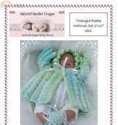 babydoll handknit B32 triangle pleats matinee 7-12"
