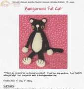 Amigurumi Fat Cat By Darleen Findlay