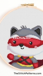 The Stitch Patterns - Hero Raccoon