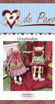 Atelier Coraçao de Pano - Day Carlson - Ursolindos - Portuguese