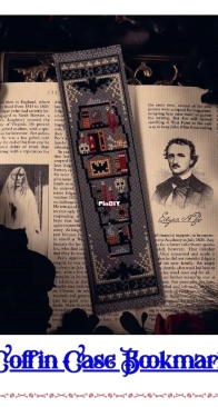 The Witchy Stitcher - Coffin Case Bookmark from Witchy Stitching PCS + XSD
