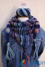 Adriafil-Triangle Mistero Shawl by Edwige Gibaud-French-Free