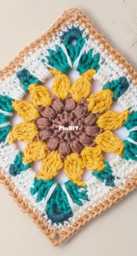 Rainbow Yarn Patterns - Wesley Anderson -  Sunflower