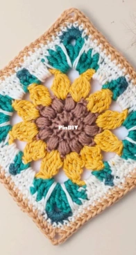 Rainbow Yarn Patterns - Wesley Anderson -  Sunflower