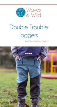 Waves and Wild - Sarah Gledson - Double Trouble Joggers - Sizes 0-12yrs