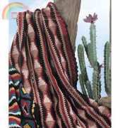 House of White Birches  Navajo Triangle Strips Crochet Afghan by Katherine Eng - Free