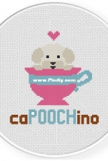 Daily Cross Stitch - CaPOOCHino