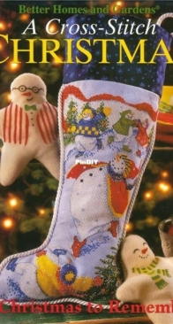 Skating Snowmen Stocking from A Cross-Stitch Christmas - A Christmas To Remember 2004 XSD