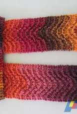 Red Sheila Scarf by Denise Twum / NiseyKnits -Free