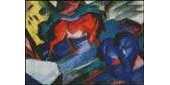 The Art of Stitching - The Red and Blue Horses - Free