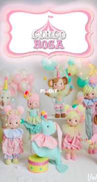 Feito a Feltro Meiri Saar - Meiriane Saar - Pink Circus  Volume 2 - Circo Rosa  Volume 2 - Portuguese