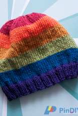 Ewe Ewe Yarns-Pride Parade Beanie by Heather Walpole-Free