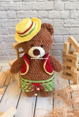 Evgenia Knitted Toys - Evgenia Gavrilova - Plush Bear Mikhasya - Russian - Free