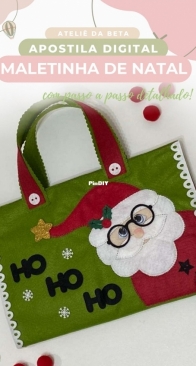 Atelie da Beta - Roberta Ferreira - Christmas Suitcase - Maletinha de Natal - Portuguese - Free