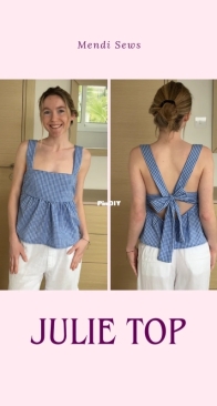 Mendi Sews - Andrea Méndez - Julie Top - Sizes XS-XXXL - free